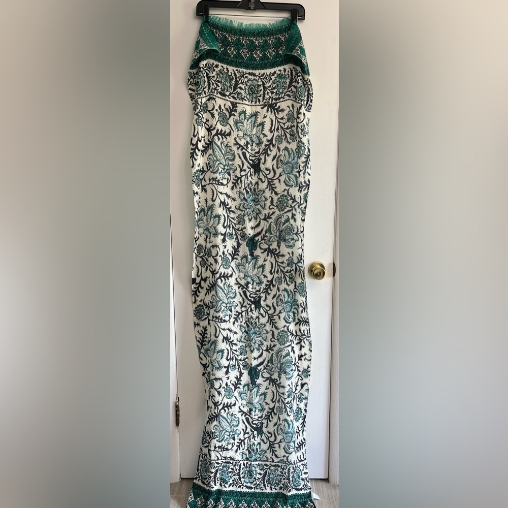 J. Jill Paisley Floral Patterned Women's Wrap Scarf 20x74”